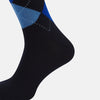 View 4 of product SOCKS WOOL ARGYLE LONG NAVY/ ROYAL/ LIGHT BLUE 10.5