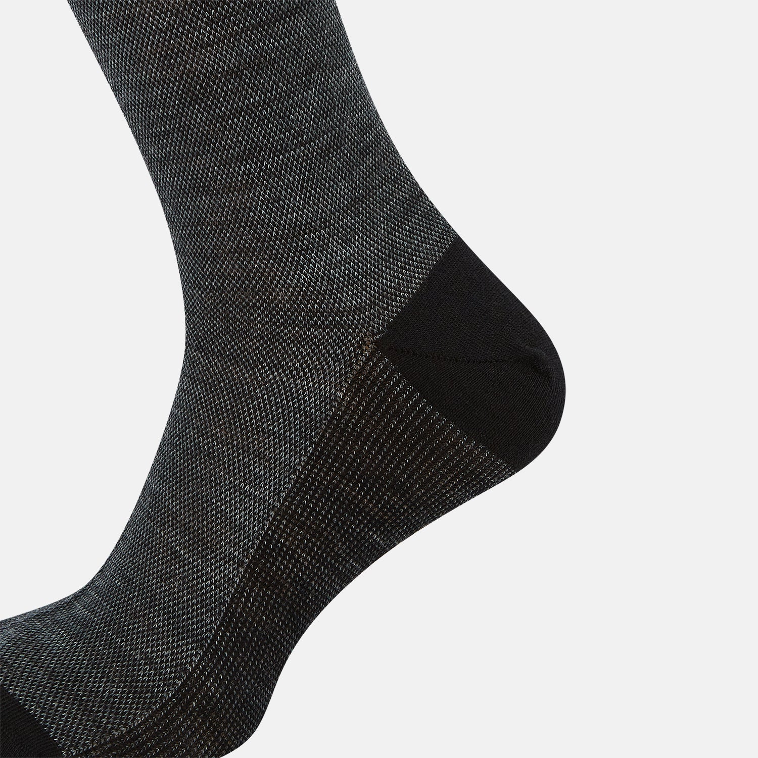 Image 4 of product Black and Grey Motif Wool Mid-length Socks 13