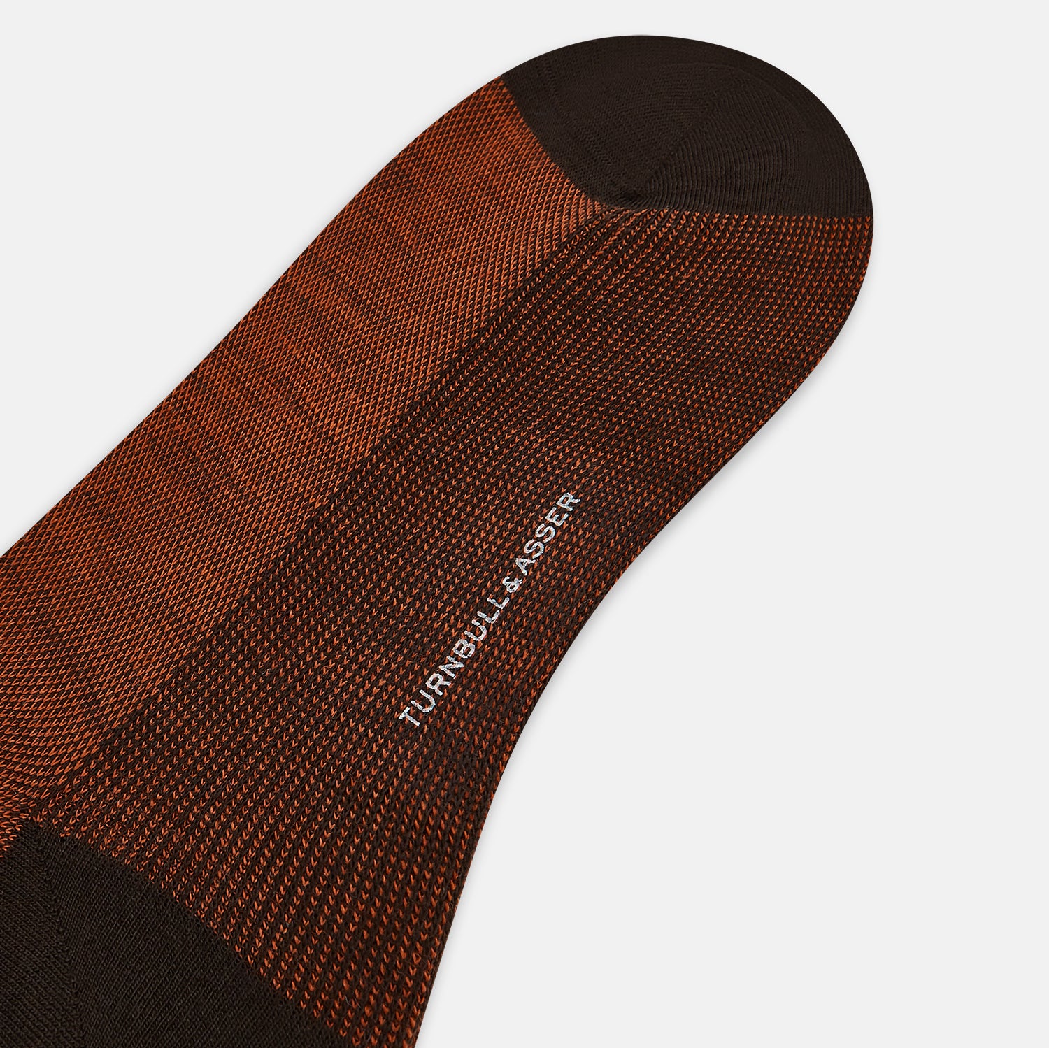 Image 3 of product Rust and Brown Motif Wool Mid-length Socks 13