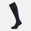 View 1 of product Navy Motif Intarsia Wool Long Socks 13