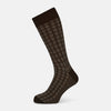 View 1 of product SOCKS WOOL MINI ARGYLE SHORT DARK CHOCOLATE/ BROWN 10.5