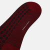 View 3 of product SOCKS WOOL MINI ARGYLE SHORT BURGUNDY / NAVY 10.5