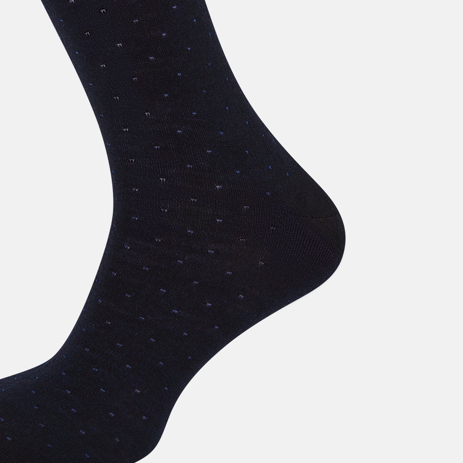 View 4 of product Navy and Royal Blue Dot Wool Long Socks 13