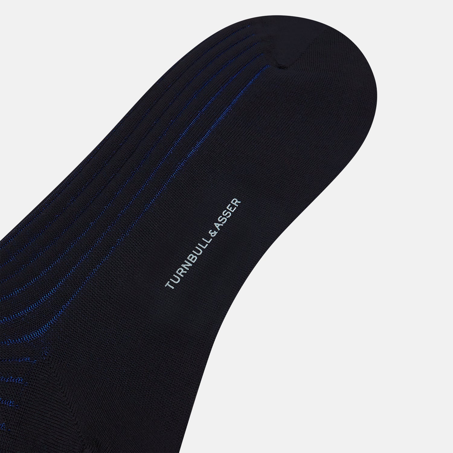View 3 of product Navy and Blue Yarn Striped Wool Mid-length Socks 13