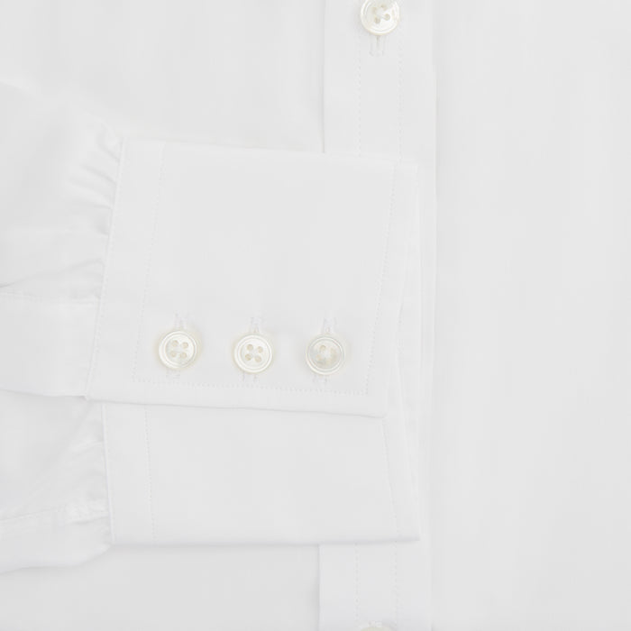 Two-Fold 200 White Cotton Shirt with T&amp;A Collar and 3-Button Cuffs Image 2