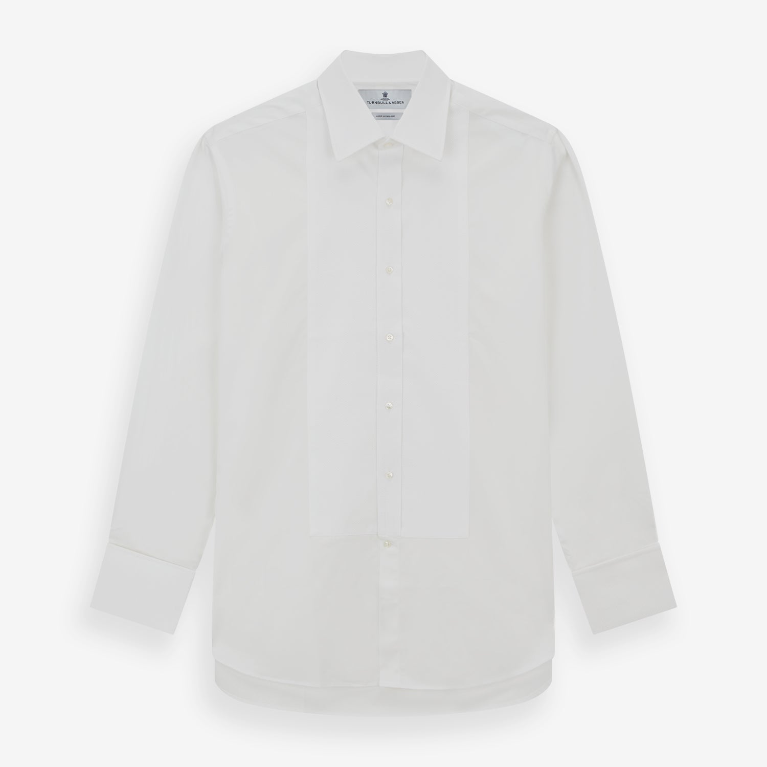 White Marcella Dress Shirt With T&A Collar & Double Cuffs | Turnbull ...