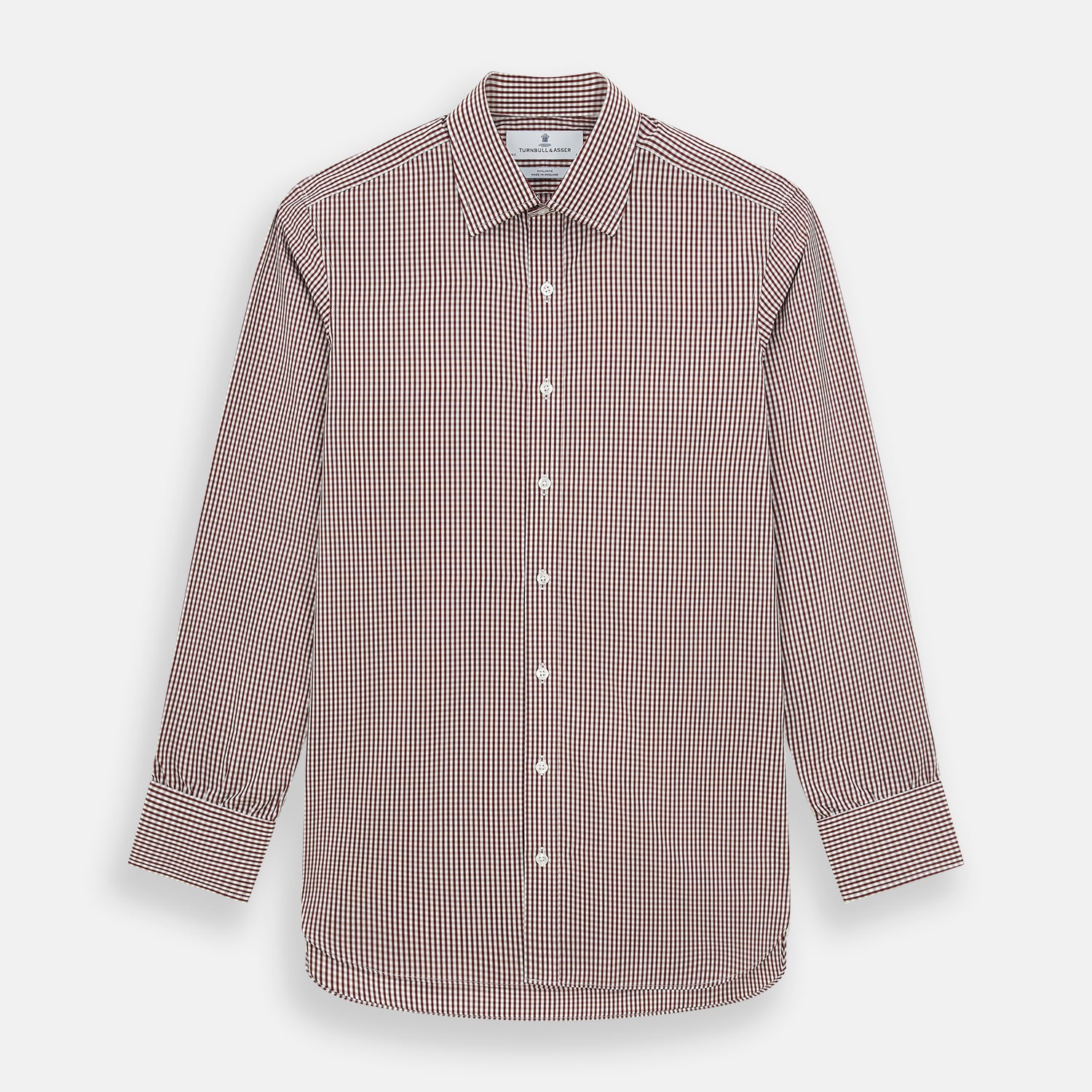 Burgundy Multi Micro Check Mayfair Shirt