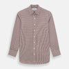 Burgundy Multi Micro Check Mayfair Shirt