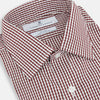 Burgundy Multi Micro Check Mayfair Shirt