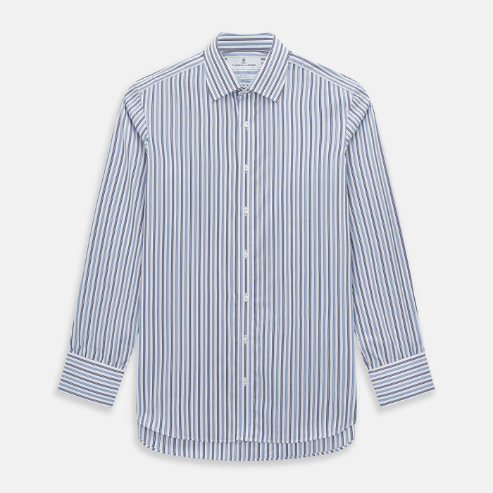 Blue and Navy Multi Stripe Mayfair Shirt