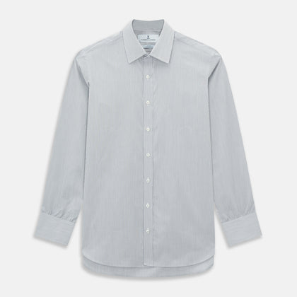 Navy Ripple Double Pinstripe Mayfair Shirt