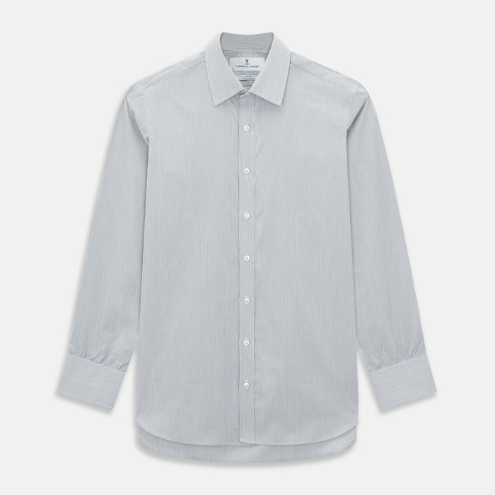 Navy Ripple Double Pinstripe Mayfair Shirt