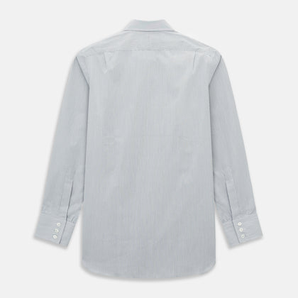 Navy Ripple Double Pinstripe Mayfair Shirt Image 2