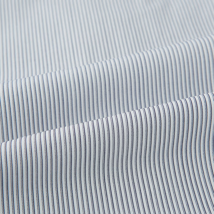 Navy Ripple Double Pinstripe Mayfair Shirt Image 5