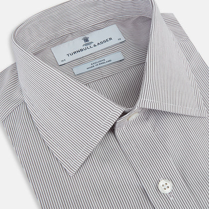 Brown Ripple Double Pinstripe Mayfair Shirt Image 1