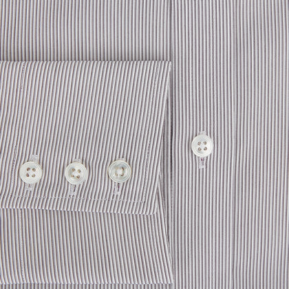 Brown Ripple Double Pinstripe Mayfair Shirt Image 3