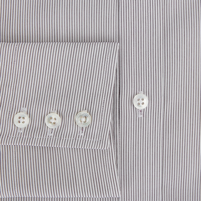 Brown Ripple Double Pinstripe Mayfair Shirt Image 3