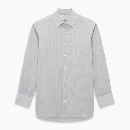 Brown Ripple Double Pinstripe Mayfair Shirt Image 6