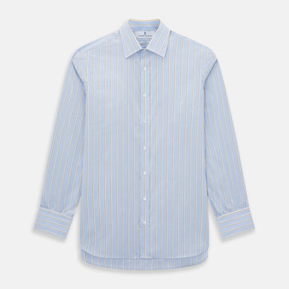Blue and Yellow  Multi-Stripe Mayfair Shirt