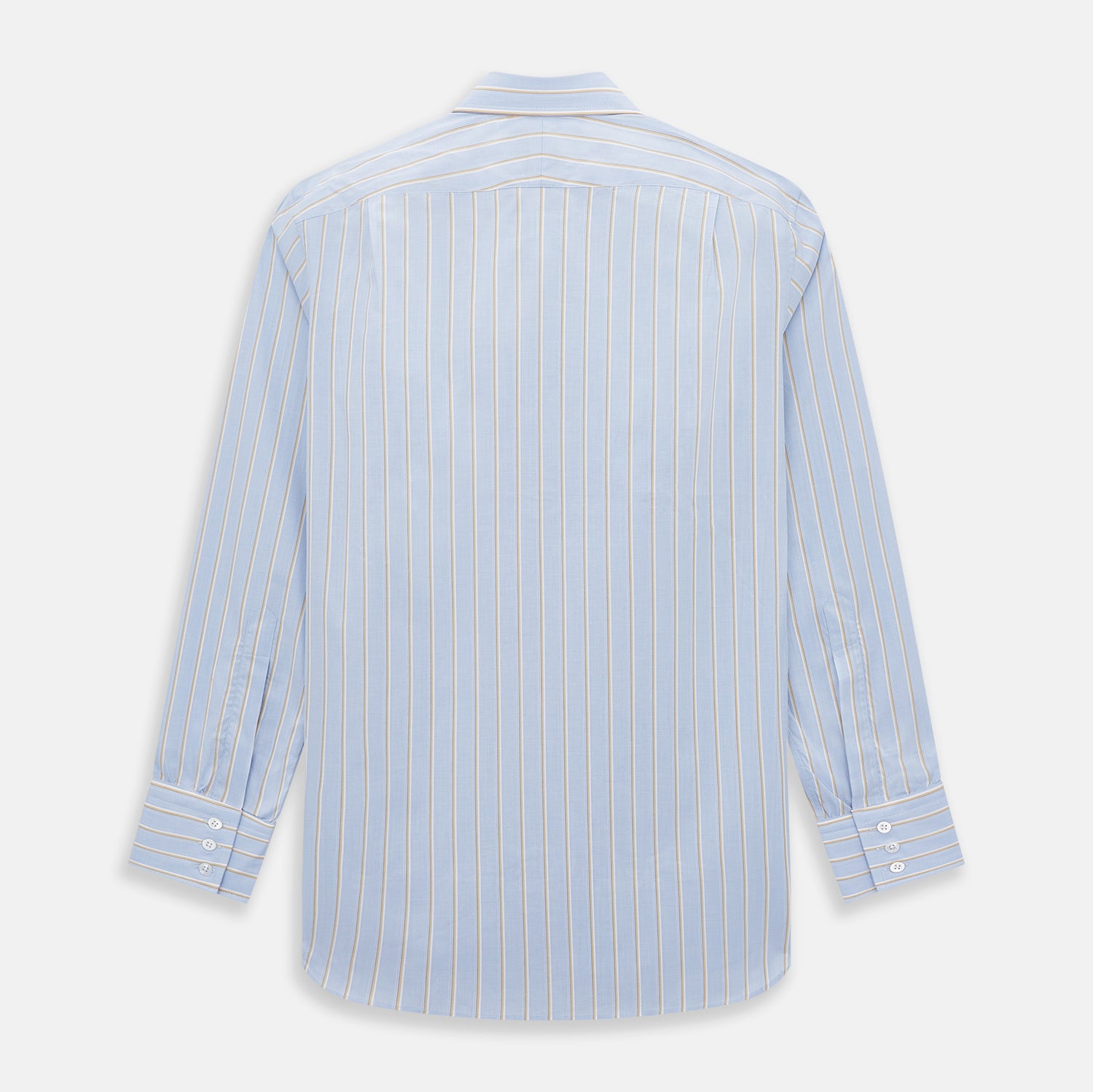 View 3 of product Blue and Yellow  Multi-Stripe Mayfair Shirt 19