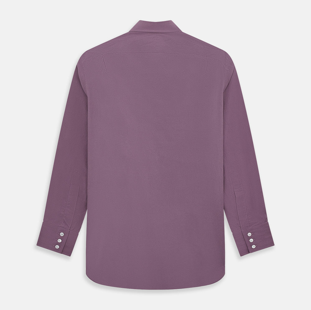 Light Plum Pin Check Mayfair Shirt 19