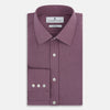 View 5 of product Light Plum Pin Check Mayfair Shirt 19