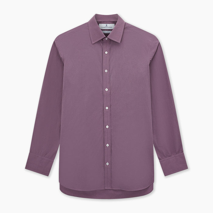 Light Plum Pin Check Mayfair Shirt Image 6