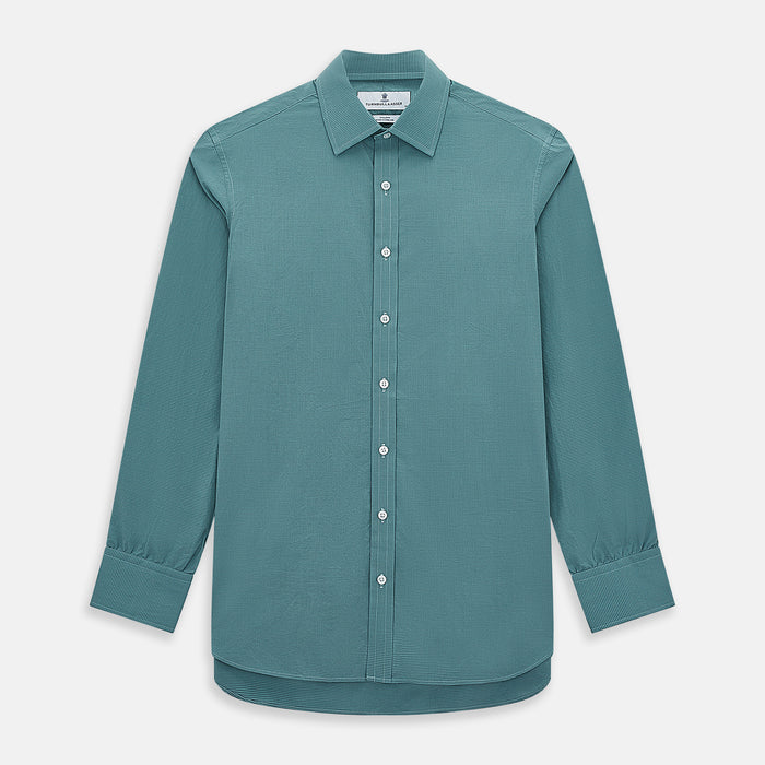 Sage Pin Check Mayfair Shirt