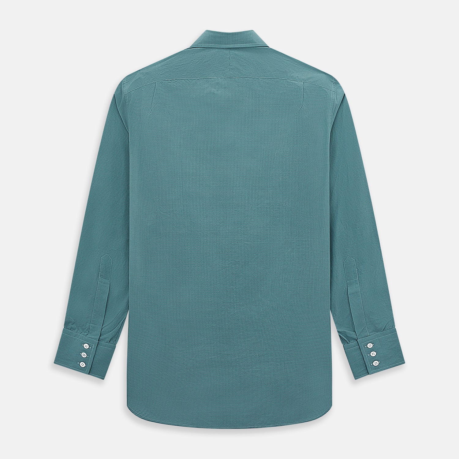View 3 of product Sage Pin Check Mayfair Shirt 19