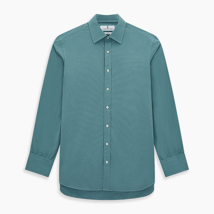 Sage Pin Check Mayfair Shirt Image 6