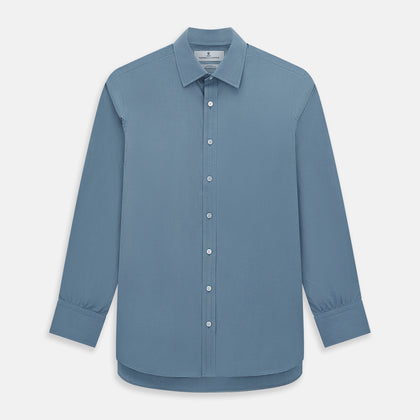 Steel Grey Pin Check Mayfair Shirt