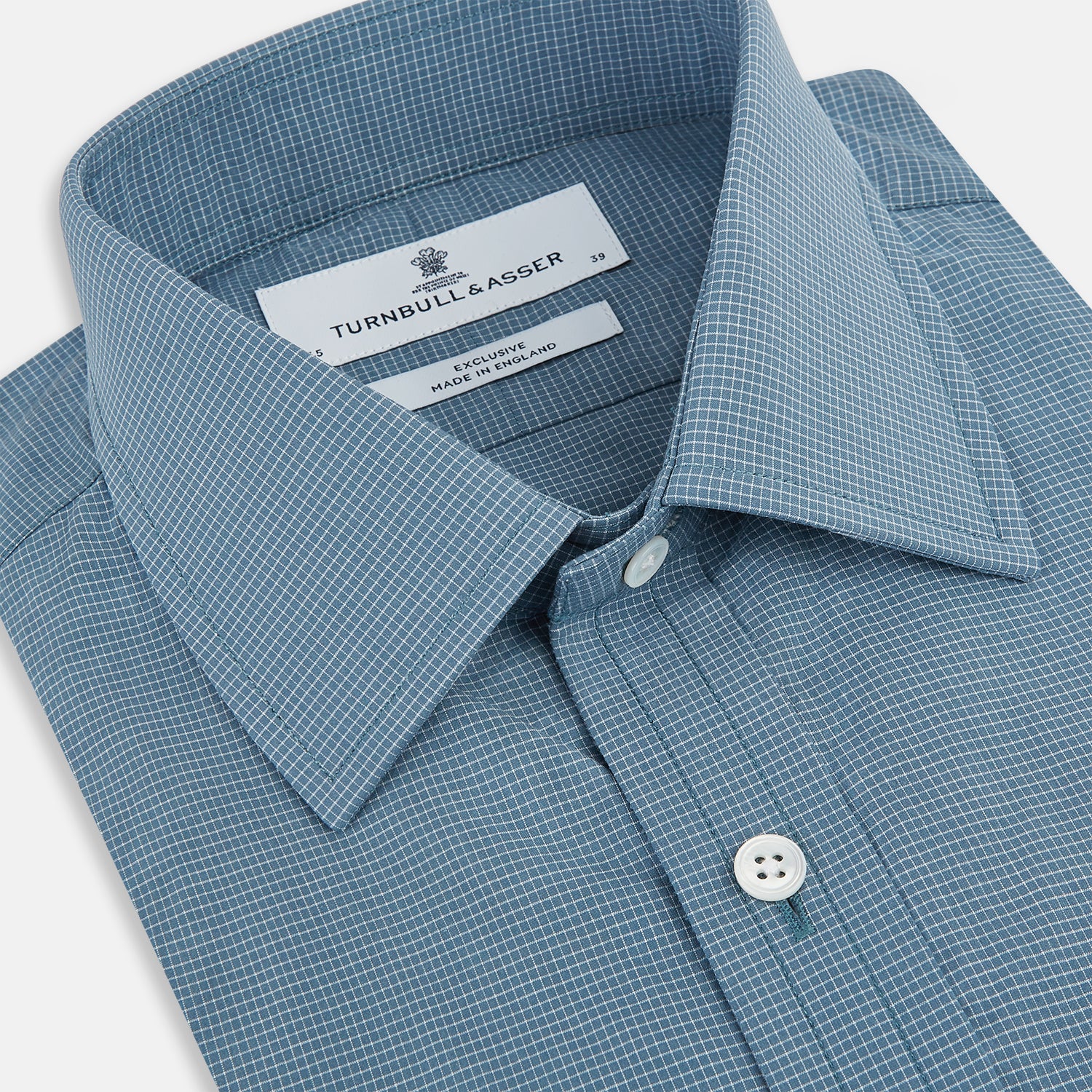 View 2 of product Steel Grey Pin Check Mayfair Shirt 19