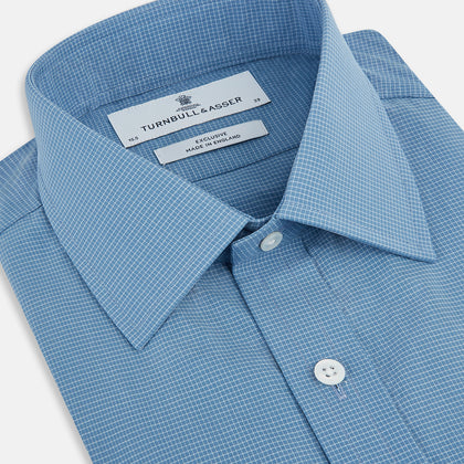 Colony Blue Pin Check Mayfair Shirt
