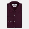 View 5 of product Dark Burgundy Pinstripe Mayfair Shirt 19