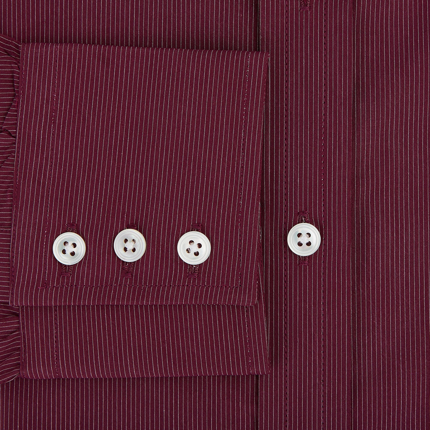 View 4 of product Wine Pinstripe Mayfair Shirt 19