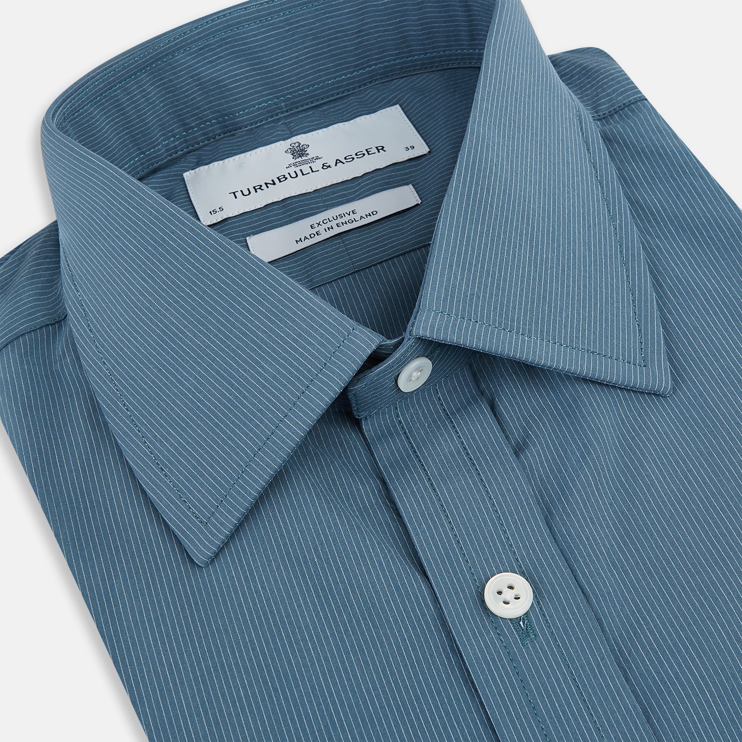 View 2 of product Steel Grey Pinstripe Mayfair Shirt 19