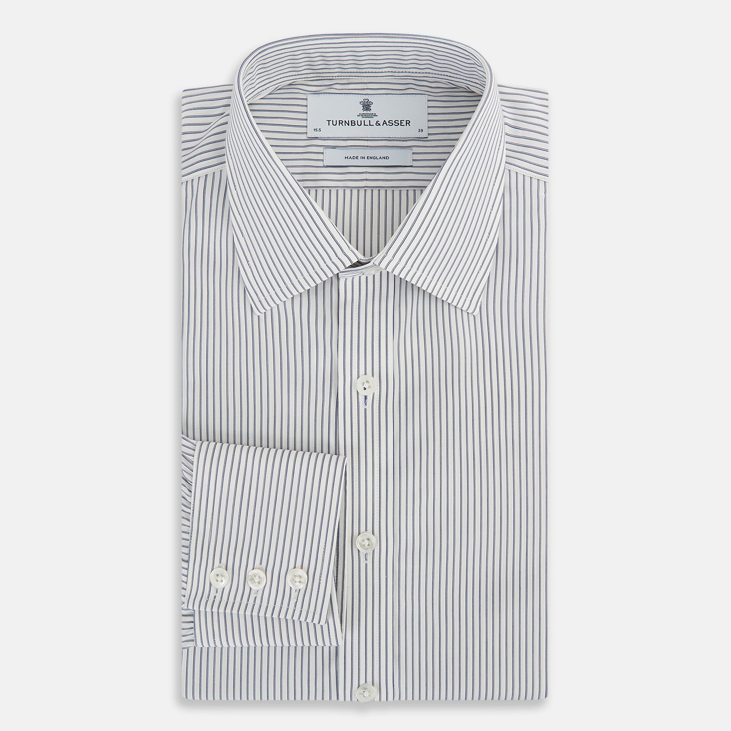View 5 of product Navy Pair Stripe Mayfair Shirt 16