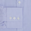 Blue Fine Check Sea Island Quality Cotton Shirt with T&A Collar and 3-Button Cuffs