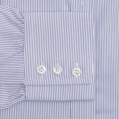 Blue Pinstripe Mayfair Shirt Image 2