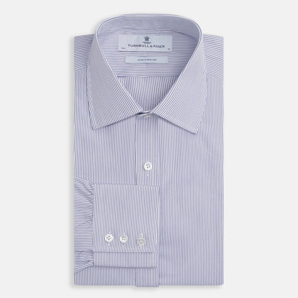Blue Pinstripe Mayfair Shirt Image 3