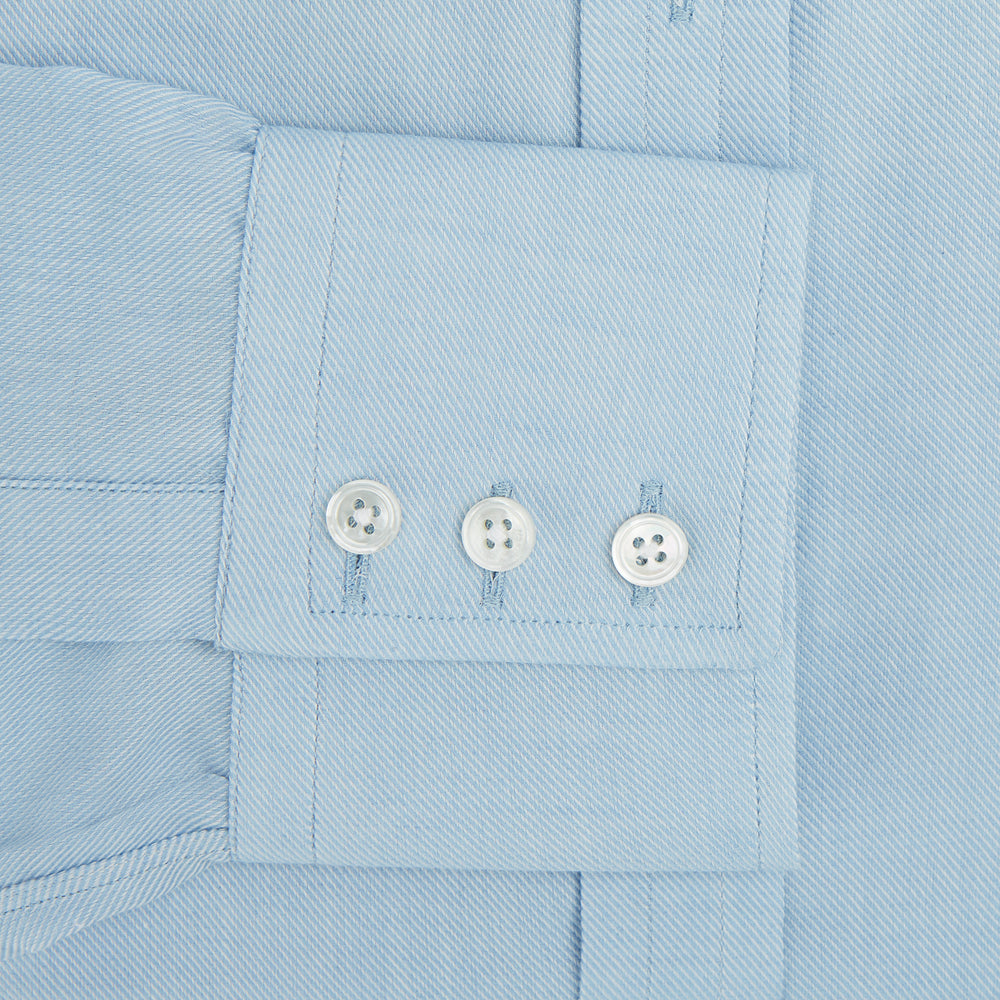 Blue Cotton Cashmere Mayfair Shirt