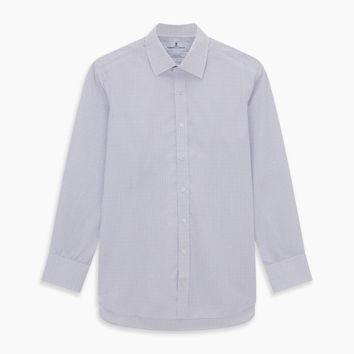 Red and Blue Tattersall Check Mayfair Shirt Image 5