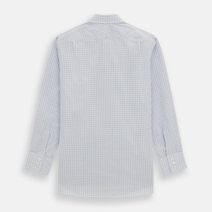 Blue Double Graph Check Mayfair Shirt Image 4