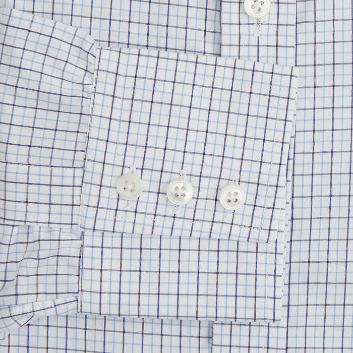 Blue Double Graph Check Mayfair Shirt Image 2