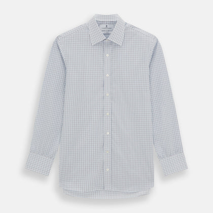 Blue Double Graph Check Mayfair Shirt