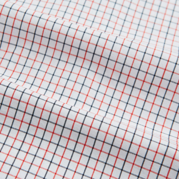 Red and Navy Graph Check Mayfair Shirt Image 5