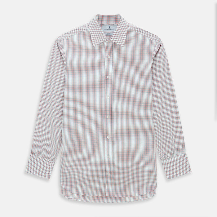 Red and Navy Graph Check Mayfair Shirt