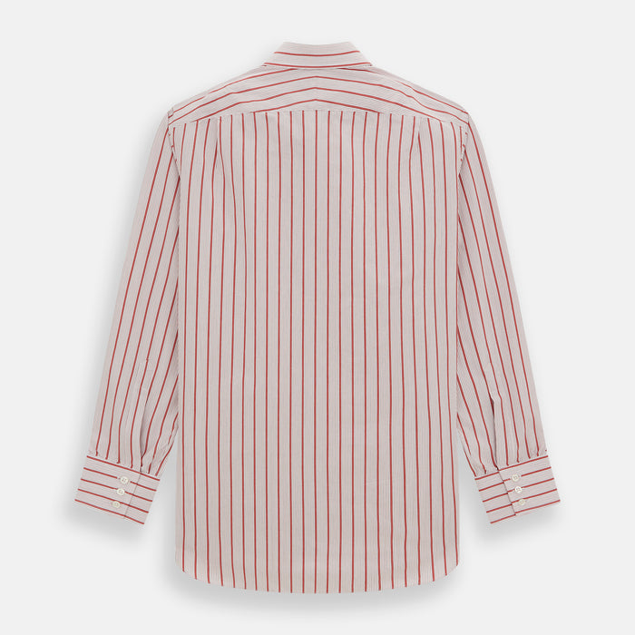 Red Multi Track Stripe Mayfair Shirt Image 4