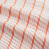 View 5 of product Turnbull & Asser's Orange Multi Track Stripe Pyjama Trousers feature vertical stripes, an elastic waistband, and a drawstring tie—ideal for comfort lovers. Displayed flat on a plain white background.