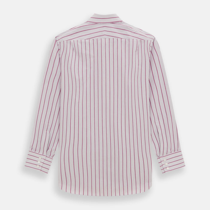 Purple Multi Track Stripe Mayfair Shirt Image 4